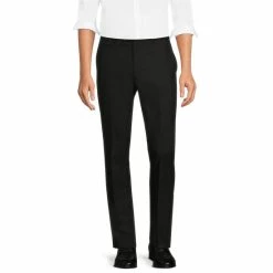 New 🔔 Murano Electric Jungle Collection Evan Extra Slim-Fit Tonal Leopard Jacquard Suit Separates Pants Black 😀