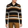 Cheapest ⭐ Murano Intergalactic Collection Stripe Shawl Collar Cable Knit Sweater Ecru 🔔