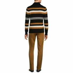 Cheapest ⭐ Murano Intergalactic Collection Stripe Shawl Collar Cable Knit Sweater Ecru 🔔 -Murano Shop unnamed file 1011