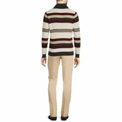 Cheapest ⭐ Murano Intergalactic Collection Stripe Shawl Collar Cable Knit Sweater Ecru 🔔 -Murano Shop unnamed file 1015