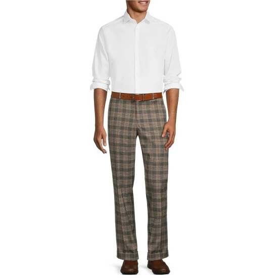 Deals π― Murano Electric Jungle Collection Alex Slim-Fit Plaid Suit Separates Flat Front π Dress Pants Grey π 3 Deals π― Murano Electric Jungle Collection Alex Slim-Fit Plaid Suit Separates Flat Front π Dress Pants Grey π - Image 3