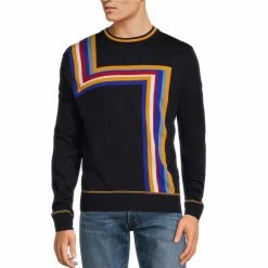 Buy 😀 Murano Archive Collection Intarsia Knit Sweater Dark Navy 🌟