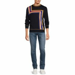 Buy 😀 Murano Archive Collection Intarsia Knit Sweater Dark Navy 🌟 -Murano Shop unnamed file 1037