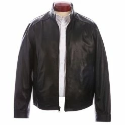 Hot Sale 😍 Murano Leather Side Rib Jacket Black 🥰