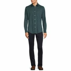 Promo 🎁 Murano Slim-Fit Star Print Performance Stretch Long-Sleeve Woven 👚 Shirt Midnight Blue ❤️ -Murano Shop unnamed file 1074