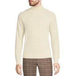 Best deal β Murano Intergalactic Collection Textured Solid Turtleneck Sweater Cream π