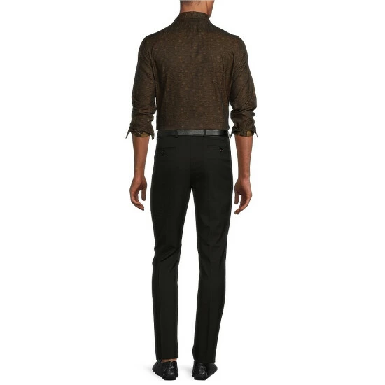 Best reviews of 🔥 Murano Electric Jungle Collection Slim-Fit Eye Jacquard Long-Sleeve Woven 👚 Shirt Black 👏 4 Best reviews of 🔥 Murano Electric Jungle Collection Slim-Fit Eye Jacquard Long-Sleeve Woven 👚 Shirt Black 👏 - Image 4