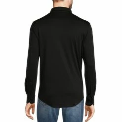 Coupon 😀 Murano Liquid Luxury Solid Long-Sleeve 🧥 Coatfront 👕 Shirt Black 😍 -Murano Shop unnamed file 1120