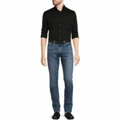 Coupon 😀 Murano Liquid Luxury Solid Long-Sleeve 🧥 Coatfront 👕 Shirt Black 😍 -Murano Shop unnamed file 1121