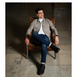 Best Pirce 😀 Murano Archive Collection Slim-Fit Lightweight Two Pocket Long-Sleeve 👚 Shirt Jacket Brown 👍 -Murano Shop unnamed file 1167