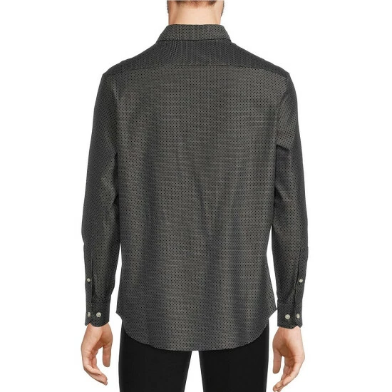 Buy โ Murano Black Diamond Pattern Long-Sleeve Woven ๐ Shirt โจ 2 Buy โ Murano Black Diamond Pattern Long-Sleeve Woven ๐ Shirt โจ - Image 2