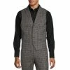 Promo 🔔 Murano Suit Separates Plaid Shawl Vest Burgundy ⭐