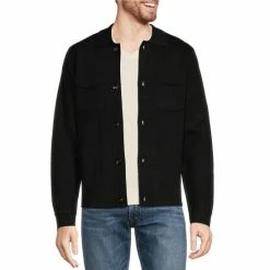 New 🔔 Murano Intergalactic Collection Button Front Utility Cardigan Black 👏