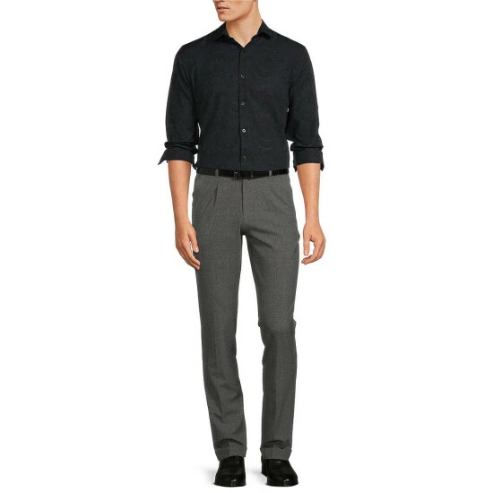 Cheap ๐ฏ Murano Slim-Fit Paisley Print Performance Stretch Long-Sleeve Woven ๐ Shirt Black ๐ 3 Cheap ๐ฏ Murano Slim-Fit Paisley Print Performance Stretch Long-Sleeve Woven ๐ Shirt Black ๐ - Image 3