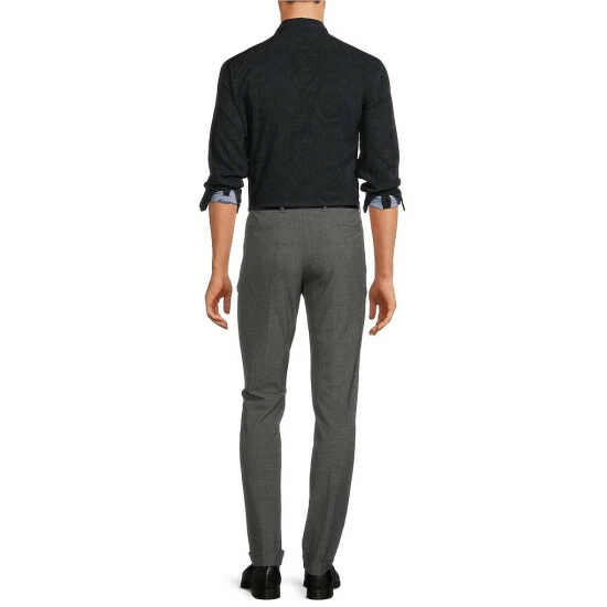 Cheap ๐ฏ Murano Slim-Fit Paisley Print Performance Stretch Long-Sleeve Woven ๐ Shirt Black ๐ 4 Cheap ๐ฏ Murano Slim-Fit Paisley Print Performance Stretch Long-Sleeve Woven ๐ Shirt Black ๐ - Image 4