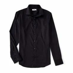 Budget 👍 Murano Collezione Slim-Fit Solid Long-Sleeve Woven 👚 Shirt White 😀