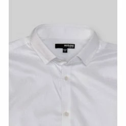 Alternative view of Flash Sale ✔️ Murano Archive Collection Slim-Fit Tossed Grid Jacquard Long-Sleeve Woven 👕 Shirt White 🛒