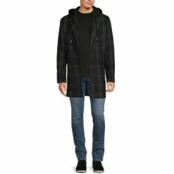 Promo 🛒 Murano Plaid Wool 🧥 Coat Charcoal 💯 -Murano Shop unnamed file 1256