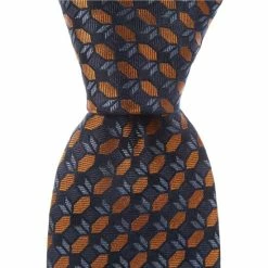 Wholesale ❤️ Murano Grid Geometric Narrow 2 3/4#double; Silk Tie Blue ❤️