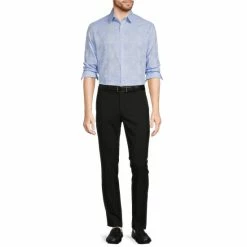 Promo 👍 Murano Paisley Pattern Jacquard Long-Sleeve Woven 👚 Shirt Light Blue 👍 -Murano Shop unnamed file 1279