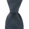 Best deal ✔️ Murano Triple Bar Stripe Narrow 3 1/8#double; Silk Tie Navy 🌟