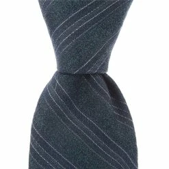 Best deal ✔️ Murano Triple Bar Stripe Narrow 3 1/8#double; Silk Tie Navy 🌟