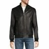 Budget ✨ Murano Textured Leather Bomber Jacket Black 🎉