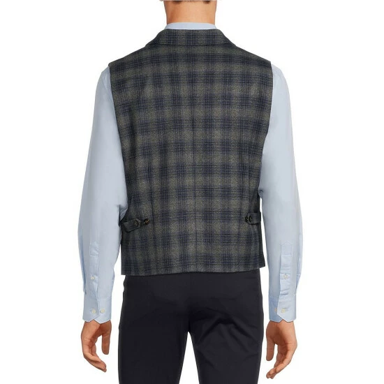 Buy 𧨠Murano Suit Separates Blue Plaid Shawl Vest β€οΈ 2 Buy 𧨠Murano Suit Separates Blue Plaid Shawl Vest β€οΈ - Image 2