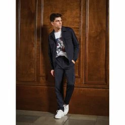 Outlet 🎁 Murano Archive Collection Slim-Fit Worker Jacket Dark Navy 🤩 -Murano Shop unnamed file 1326