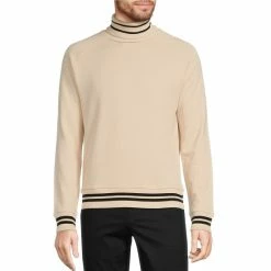 Hot Sale ⭐ Murano Intergalactic Collection Slim-Fit French Terry Turtleneck Light Sand 🔥 -Murano Shop unnamed file 1351