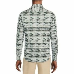 Alternative view of Hot Sale ❤️ Murano Electric Jungle Collection Slim-Fit Zipper Print Long-Sleeve Woven 👕 Shirt White Multi ❤️