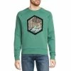 Best reviews of 🥰 Murano Liquid Luxury Placed Print Long-Sleeve Sweatshirt Light Sage 💯