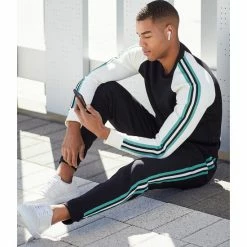 Outlet 🥰 Murano Liquid Luxury Solid Stripe Accent Jogger Pants Black 🎉 -Murano Shop unnamed file 1379