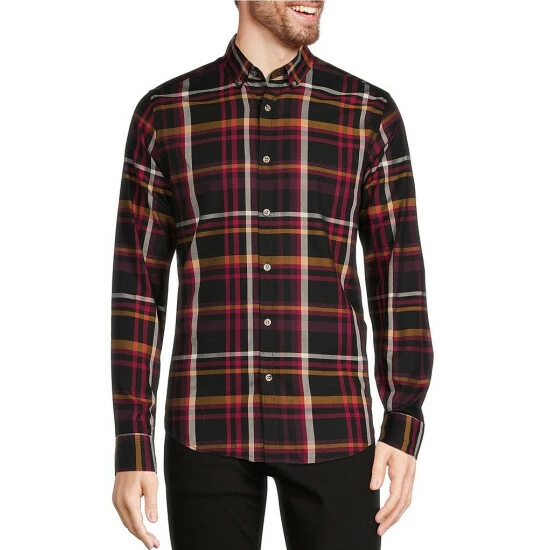 Wholesale ๐คฉ Murano Intergalactic Collection Slim-Fit Dobby Plaid Long-Sleeve Woven ๐ Shirt Black ๐งจ 1 Wholesale ๐คฉ Murano Intergalactic Collection Slim-Fit Dobby Plaid Long-Sleeve Woven ๐ Shirt Black ๐งจ