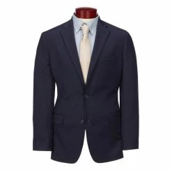 Best Pirce 😍 Murano Big & Tall Wardrobe Essentials Classic-Fit Suit Separates Twill Blazer Navy ✔️ -Murano Shop unnamed file 141