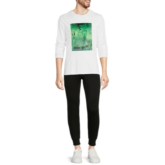 Budget π Murano Electric Jungle Collection Slim-Fit Jungle Patch Long-Sleeve Tee Whiteness π 3 Budget π Murano Electric Jungle Collection Slim-Fit Jungle Patch Long-Sleeve Tee Whiteness π - Image 3