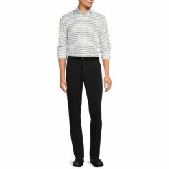 Promo 🤩 Murano Archive Collection Slim-Fit Floppy Stripe Print Long-Sleeve Woven 👕 Shirt White 🛒 -Murano Shop unnamed file 1469