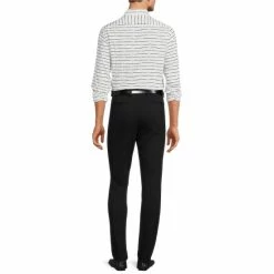 Promo 🤩 Murano Archive Collection Slim-Fit Floppy Stripe Print Long-Sleeve Woven 👕 Shirt White 🛒 -Murano Shop unnamed file 1470