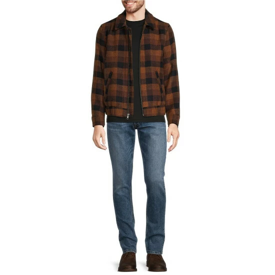 Hot Sale ๐ฏ Murano Plaid Woolblend Bomber Jacket Brown Multi ๐ 3 Hot Sale ๐ฏ Murano Plaid Woolblend Bomber Jacket Brown Multi ๐ - Image 3