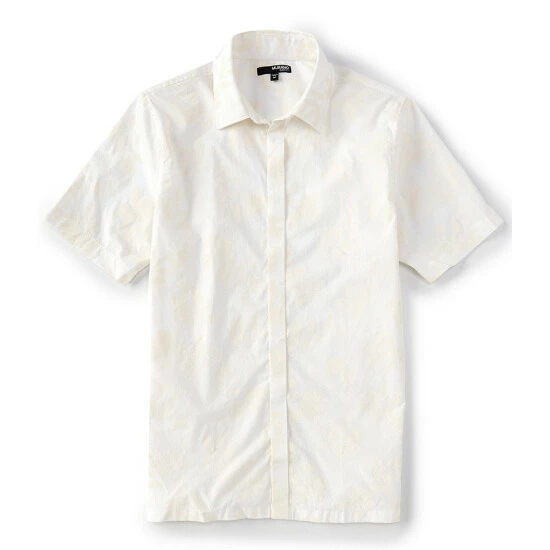 Hot Sale β€οΈ Murano Modern Palm Springs Collection Slim Covered Placket Print π Shirt Ecru β€οΈ 1 Hot Sale β€οΈ Murano Modern Palm Springs Collection Slim Covered Placket Print π Shirt Ecru β€οΈ