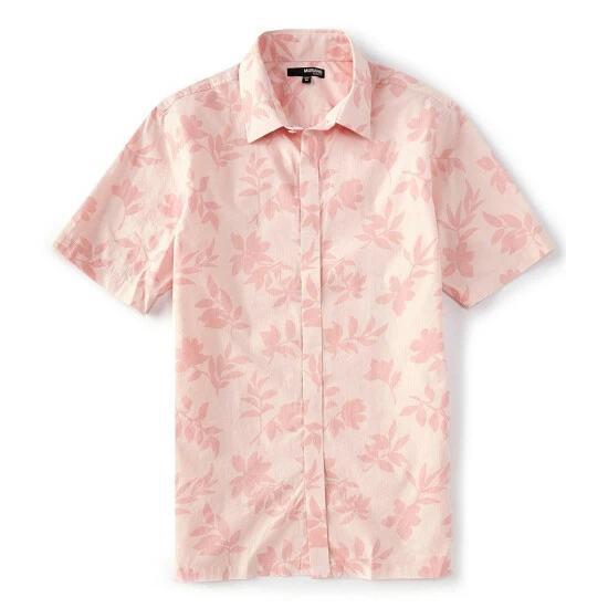 Hot Sale β€οΈ Murano Modern Palm Springs Collection Slim Covered Placket Print π Shirt Ecru β€οΈ 2 Hot Sale β€οΈ Murano Modern Palm Springs Collection Slim Covered Placket Print π Shirt Ecru β€οΈ - Image 2