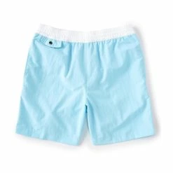 Cheap 😉 Murano Side Stripe Solid 6#double; Inseam Swim Trunks Citrus Gold 💯