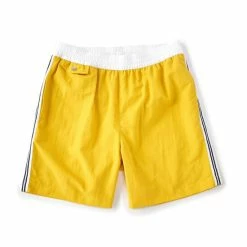 Cheap 😉 Murano Side Stripe Solid 6#double; Inseam Swim Trunks Citrus Gold 💯 -Murano Shop unnamed file 1524