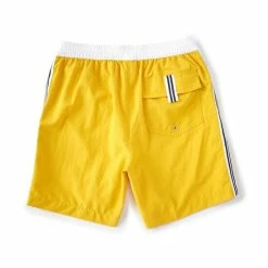 Cheap 😉 Murano Side Stripe Solid 6#double; Inseam Swim Trunks Citrus Gold 💯 -Murano Shop unnamed file 1525