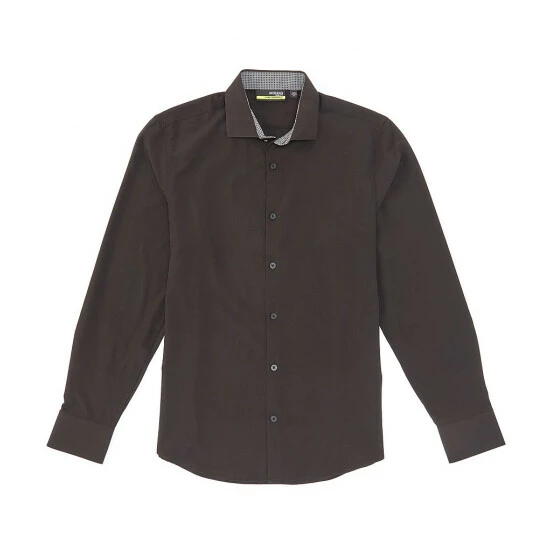 Hot Sale π₯° Murano Slim-Fit Solid Performance Stretch Long-Sleeve Woven π Shirt Navy β¨ 5 Hot Sale π₯° Murano Slim-Fit Solid Performance Stretch Long-Sleeve Woven π Shirt Navy β¨ - Image 5