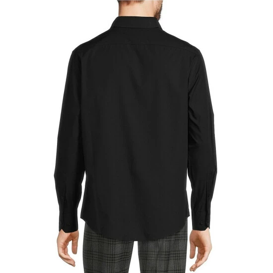 Coupon 👍 Murano Big & Tall Wardrobe Essentials Solid Long-Sleeve Woven 👕 Shirt White 🌟 3 Coupon 👍 Murano Big & Tall Wardrobe Essentials Solid Long-Sleeve Woven 👕 Shirt White 🌟 - Image 3