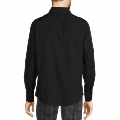 Brand new ✔️ Murano Wardrobe Essentials Solid Long-Sleeve Woven 👕 Shirt Dark Navy 🔔 -Murano Shop unnamed file 258