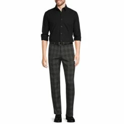 Brand new ✔️ Murano Wardrobe Essentials Solid Long-Sleeve Woven 👕 Shirt Dark Navy 🔔 -Murano Shop unnamed file 260