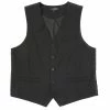 Budget ✨ Murano Big & Tall Wardrobe Essentials Suit Separates Twill Vest Charcoal ✔️