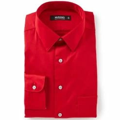 Best Sale 😀 Murano Slim-Fit Point Collar Solid Sateen 👗 Dress 👚 Shirt Black 🧨 -Murano Shop unnamed file 35